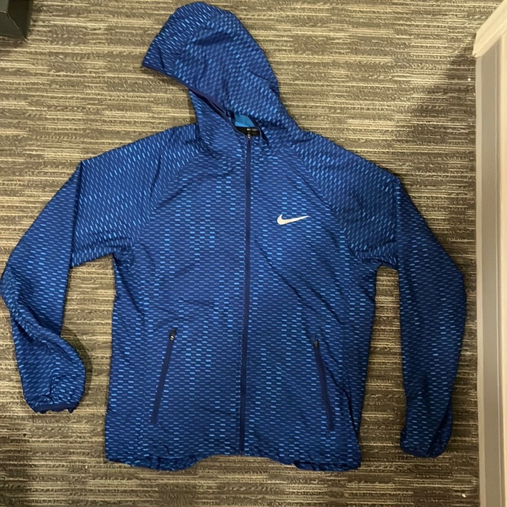 Nike Running Windbreaker jacket hoodie blue M (Asian size L)